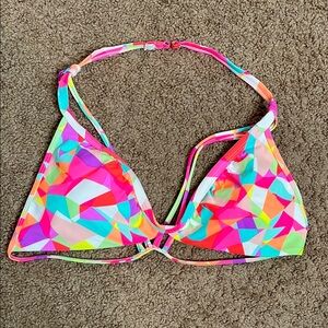 Colorful Geometric Bikini Top